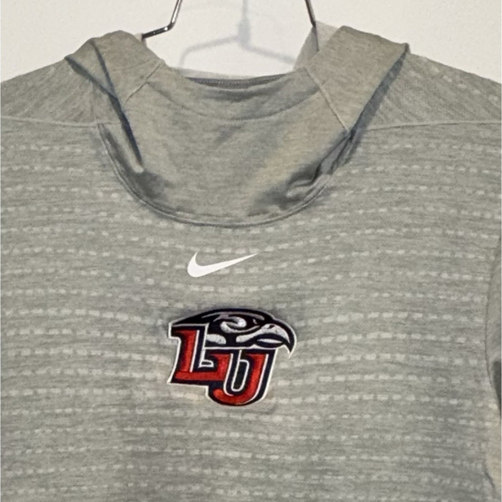 Nike Dri-FIT Liberty University Soccer Hoodie Mens M Gray LU Flames NCAA
